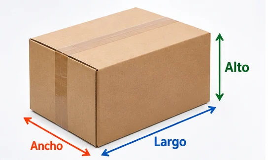 Cómo medir una caja para envío identificando largo ancho y alto