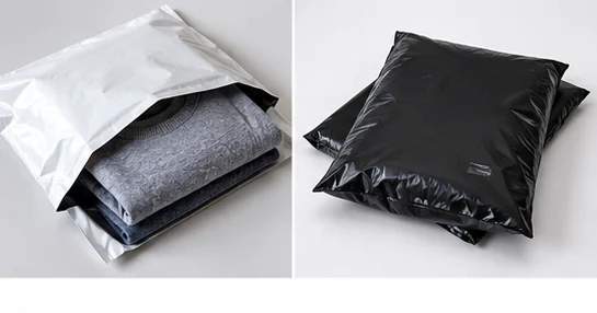 Sobres de polietileno resistentes utilizados para enviar ropa y productos textiles