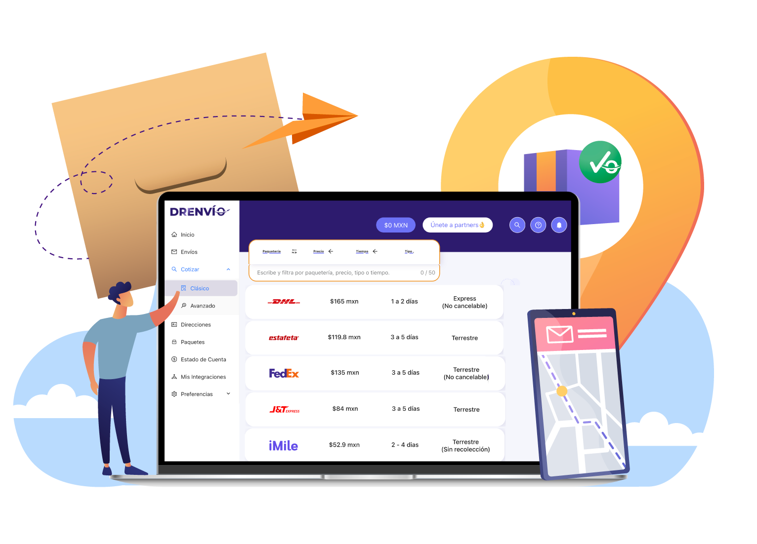 Envios nacionales e internacionales con DrEnvio